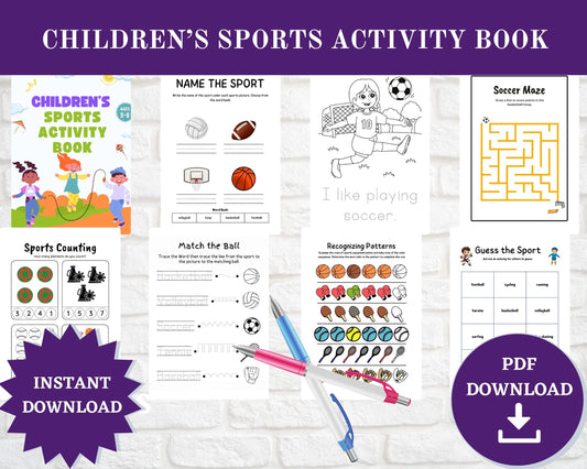 Children's Sports Activity Book