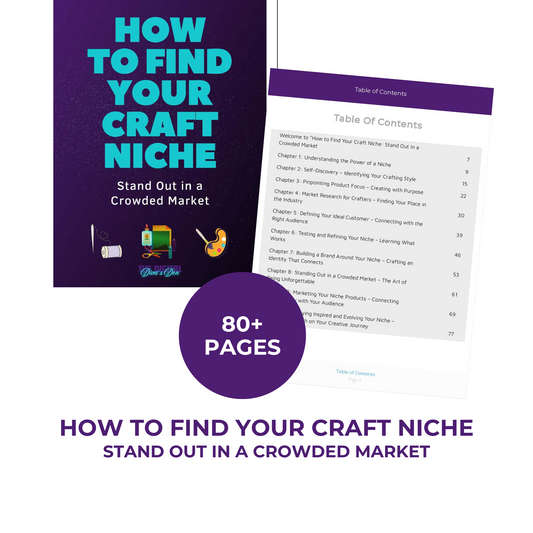 How to Find Your Craft Niche: Stand Out in a Crowded Market eBook 80+ pages (PDF Download)